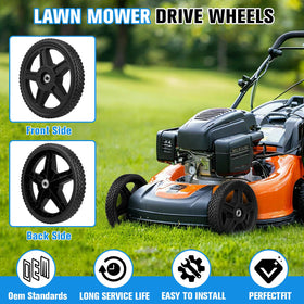 Refitial 12-inch universal lawn mower wheels – side view for all-terrain grip