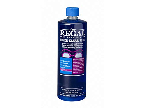 Regal Super Klear Plus bottle, fast-acting clarifier for clearer pool and spa water