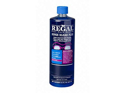 Regal Super Klear Plus bottle, fast-acting clarifier for clearer pool and spa water