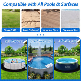 REGMICS durable pool-floor protection for gravel and concrete sites.