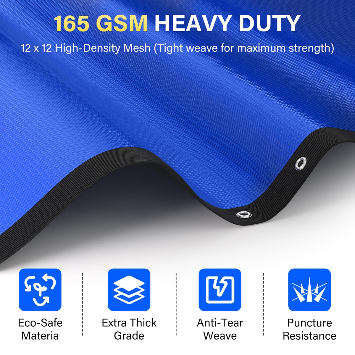 REGMICS extra coverage pad with 1 ft overhang guarding pool perimeter