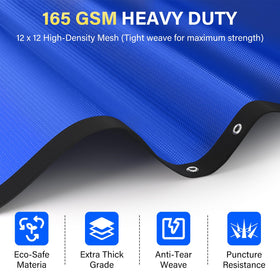 REGMICS extra coverage pad with 1 ft overhang guarding pool perimeter