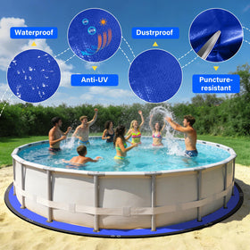 REGMICS installation on grass shows stable base for pool setup