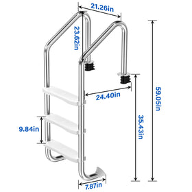 REGMICS versatile pool ladder for indoor and outdoor use