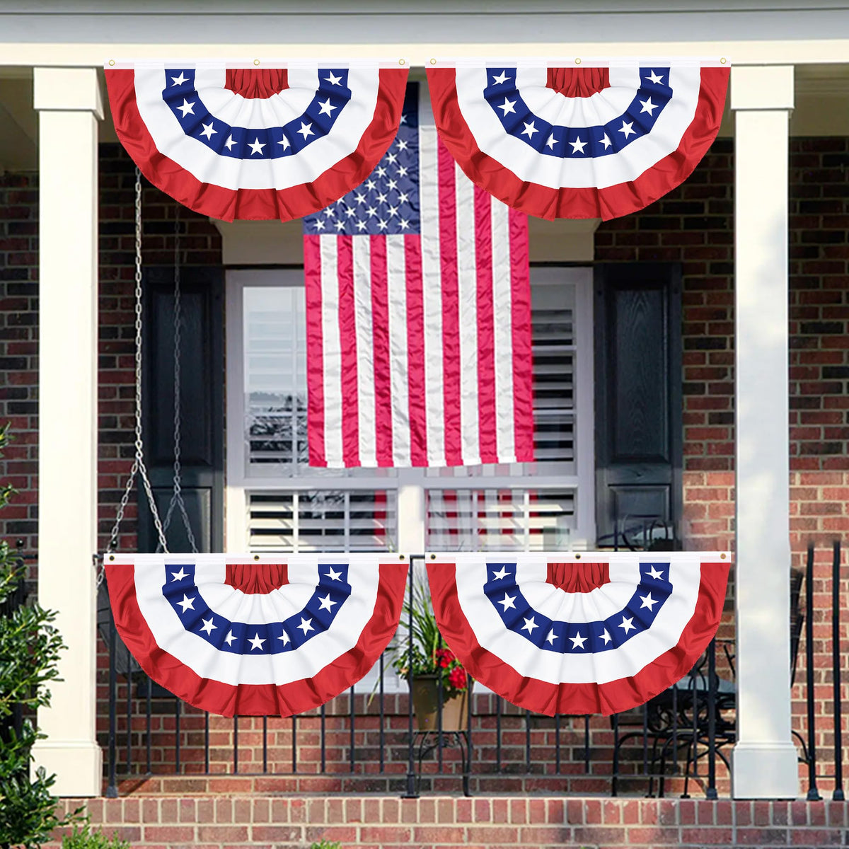 REGTEB Independence Day decor banner adds color to celebrations.