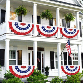 REGTEB durable polyester bunting withstands outdoor weather conditions.