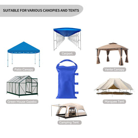 REHOYEE wind-stabilizing tent weights keep canopies steady on breezy days.