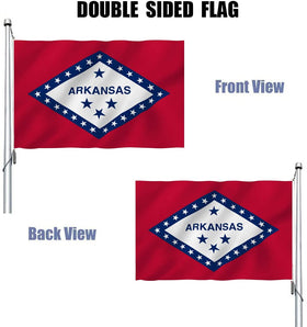 REIDFERR Arkansas flag 3x5 heavy-duty polyester withstands outdoor use