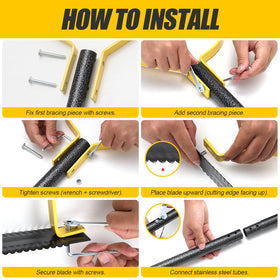 REILEIHODE durable steel blade with long-lasting performance in tough weeds.