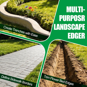 REILEIHODE curved edge capability helps along garden curves and straight lines