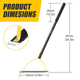 REILEIHODE ergonomic handle grip promotes comfort during extended weeding sessions.