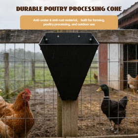 REILEIHODE versatile processing cone supports efficient backyard butchering