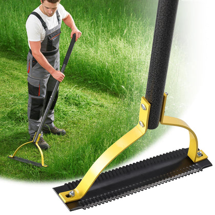 REILEIHODE weed cutter blade closeup—sharp serration for thorough root removal.