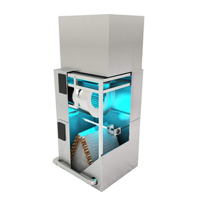 REKOLIGHTING UV-C germicidal bulb provides targeted cleaning of coil surfaces.