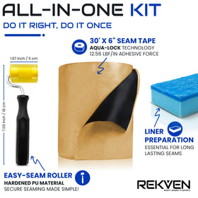 REKVEN all-in-one pond seal kit ready for professional-like repairs