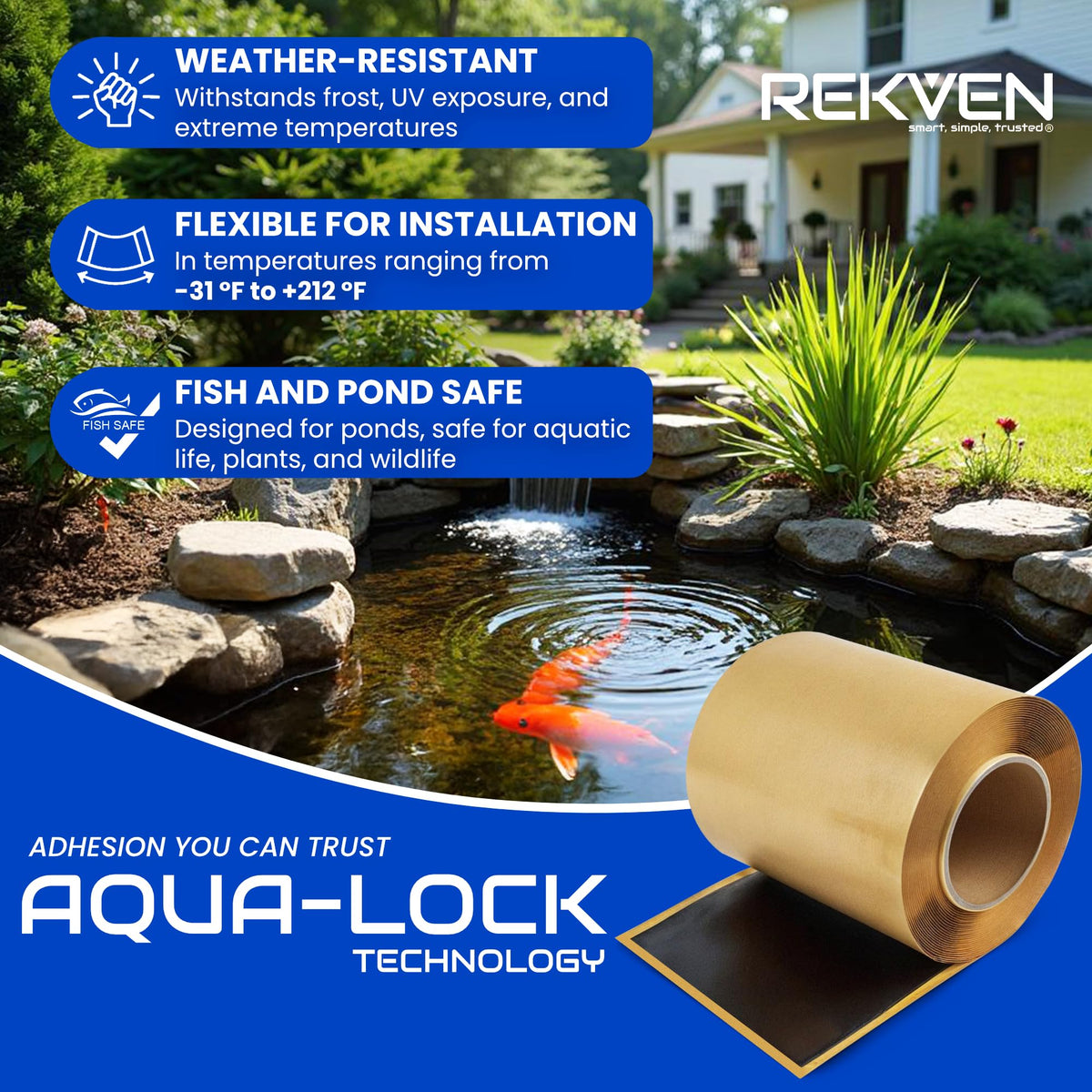 REKVEN easy seam roller helps create tight, uniform joints