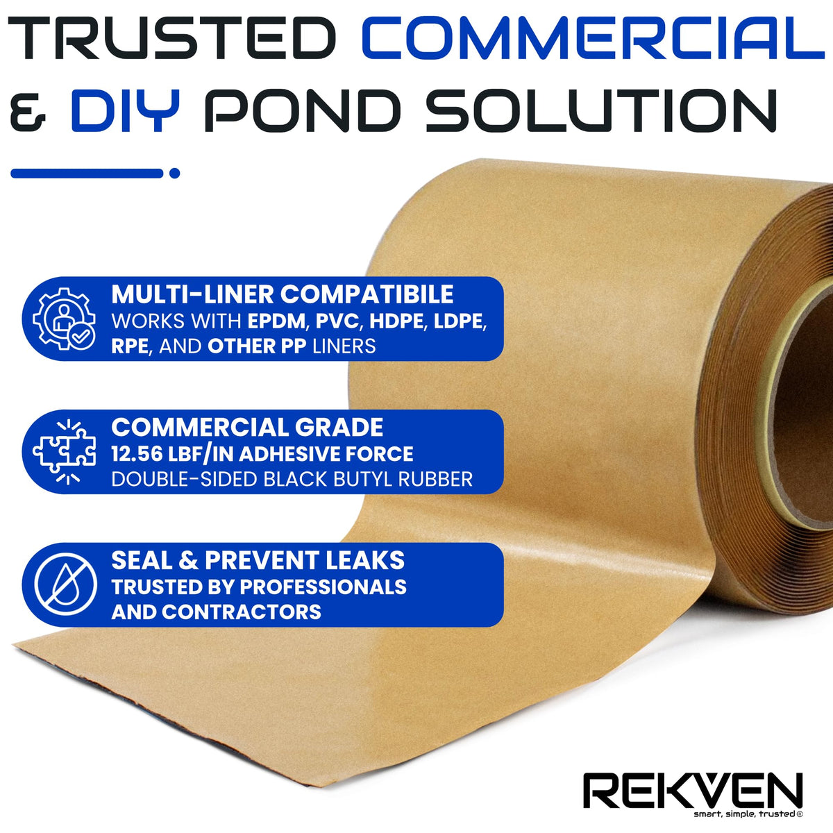 REKVEN liner prep scrub sponge ensures clean, prep-ready surfaces