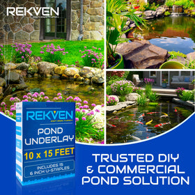 REKVEN multi-use landscaping fabric doubles as weed barrier and barrier protection.