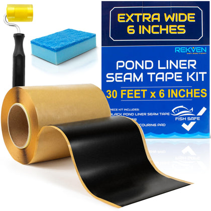 REKVEN pond seam tape kit 30ft6in sealing EPDM and PVC liners for koi ponds