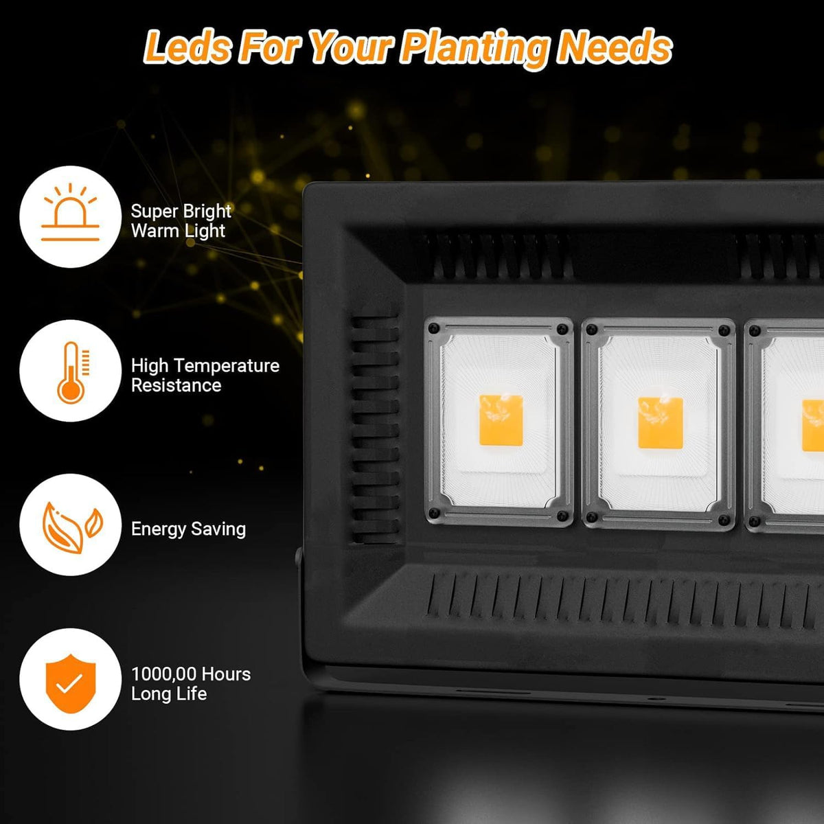 Relassy heat-dissipation aluminum back keeps the panel cool during use.