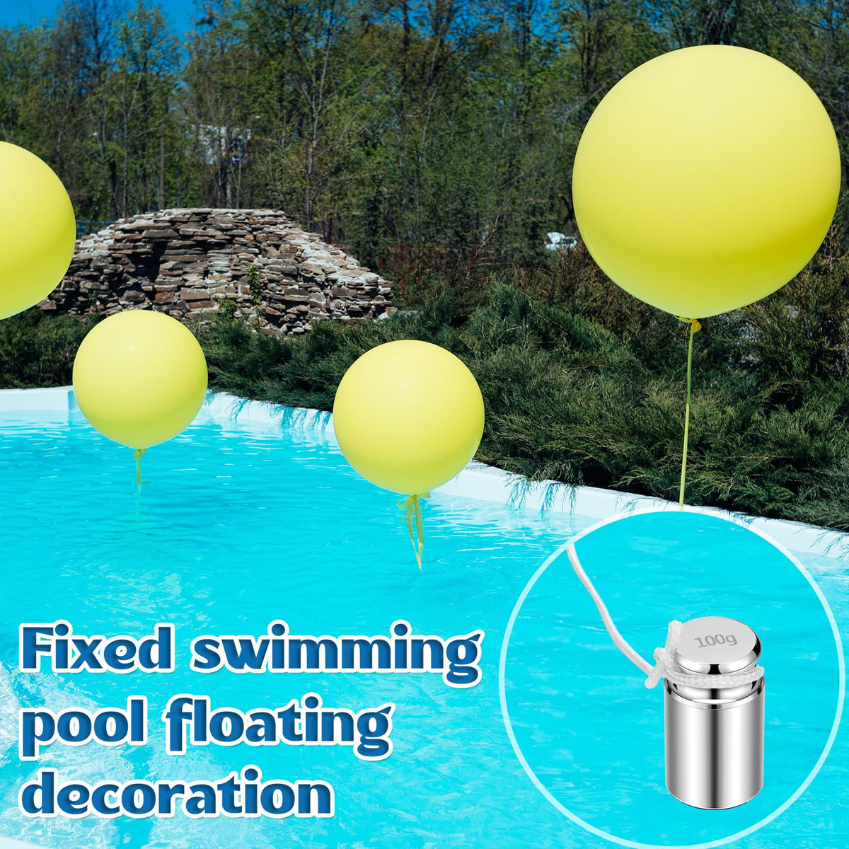 Relaxweex floating fountain attachment keeps features secure outdoors