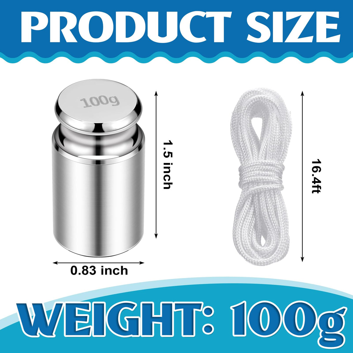 Relaxweex pool anchor with nylon rope for quick tethering and setup