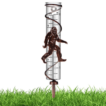 Relaxweex Sasquatch rain gauge with 7-inch readings for easy rainfall tracking