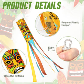 Relaxweex tiki windsock on balcony or patio for tropical charm