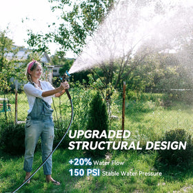 Relhost 10-pattern nozzle offers versatility for plants, cars, and decks.
