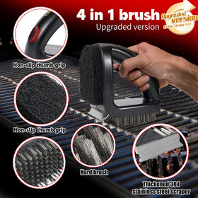 RELHP anti-slip-grip ensures stable handling on slippery grill surfaces.
