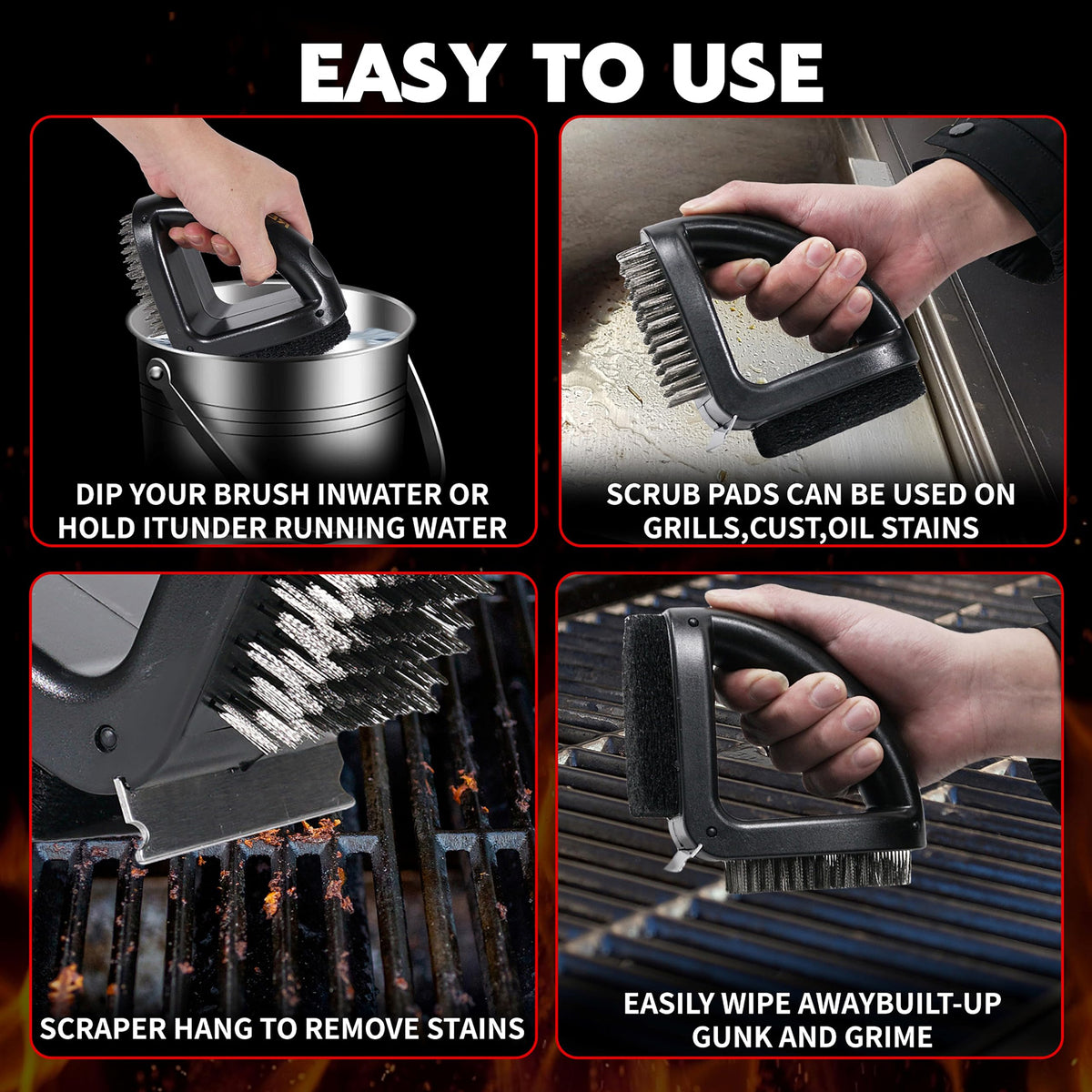 RELHP wide-grill-compatibility suits Weber, Coleman, Napoleon, and more grills.