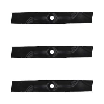 Reliable Aftermarket Parts three-blade 48-inch deck blades for John Deere, improves cutting performance
