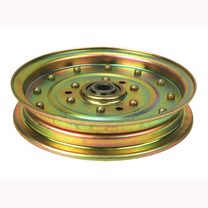 Reliable Aftermarket Parts deck flat idler pulley for Ferris improves belt alignment during mowing