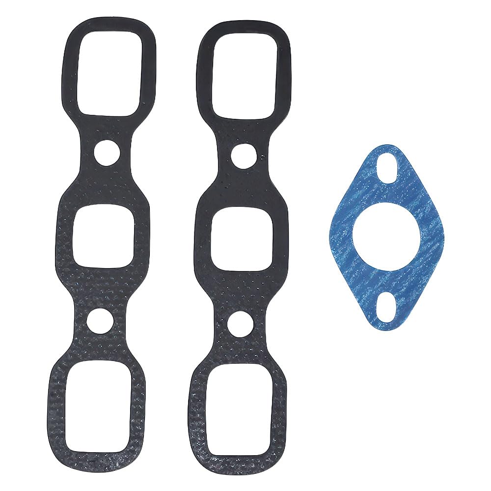 Reliable Aftermarket Parts manifold gasket set for Ford 9N/2N/8N, closeup of gaskets ready for install.