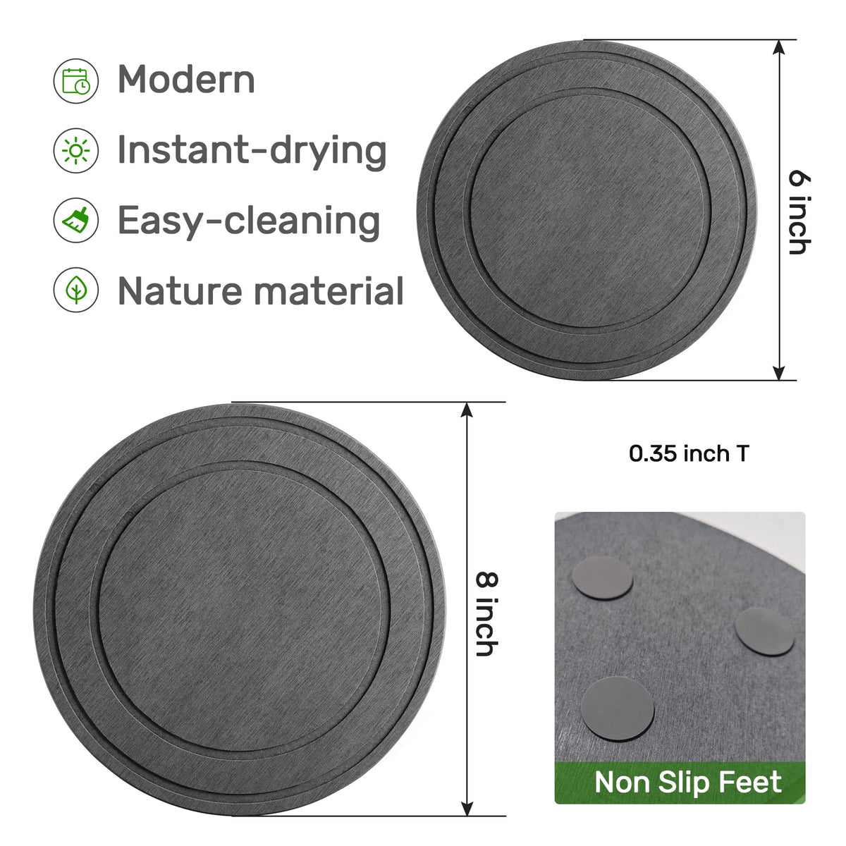 Relime eco-friendly saucer set supports sustainable decor around homes and offices