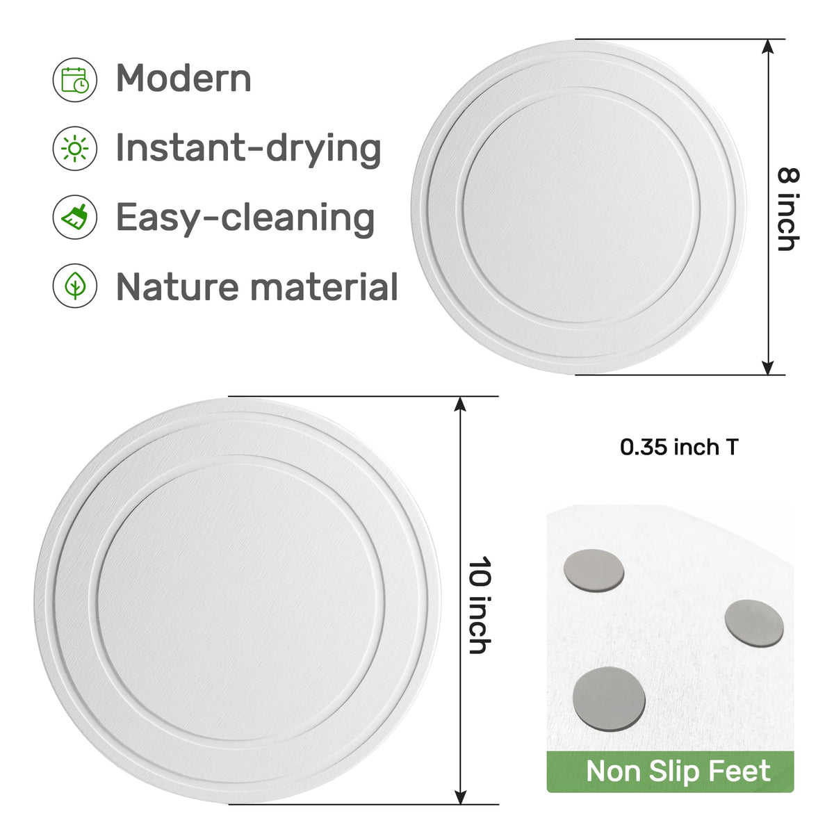 Relime 2-pack plant saucers ideal gift for indoor plant lovers