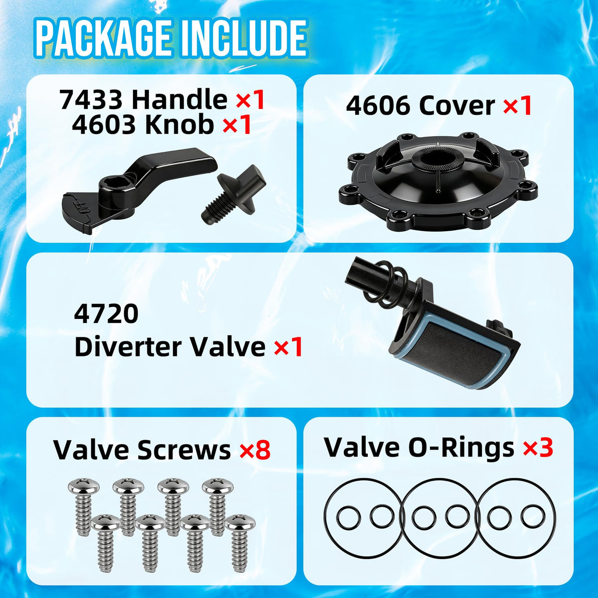 Reltvo handle 7433 included for easy valve operation