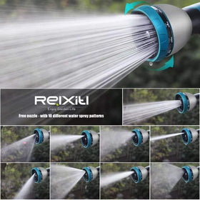Relxitl 10 function nozzle in action enables versatile irrigation and spray control