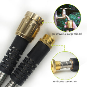 Relxitl ergonomic 10-function nozzle provides versatile spray patterns for garden care.