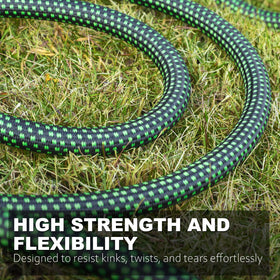 Relxitl Garden Hose soft shell design resists wear and stays flexible.