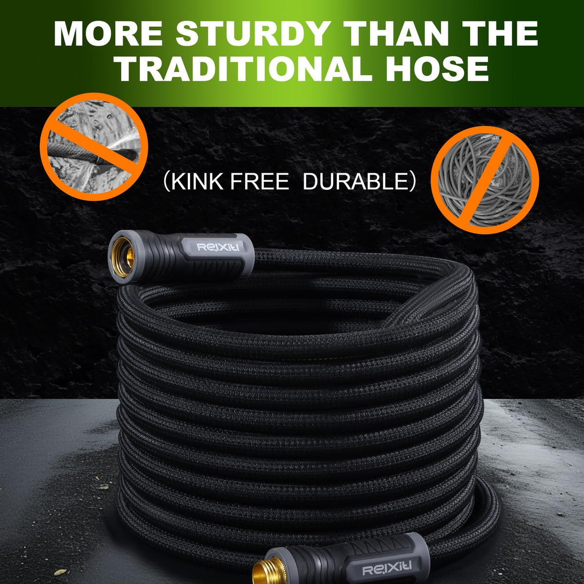 Relxitl kink-free design ensures steady flow under high pressure.