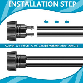 Remagr barbed connector ready to insert hose for leak-free operation