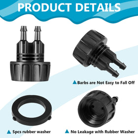 Remagr faucet adapter threaded onto faucet for simple tool-free installation