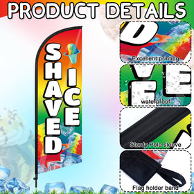 Remagr shaved ice flag outdoor weather resistance for durable displays.
