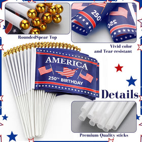 Remagr USA flag on a table display for home or classroom decor.