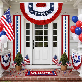 Remagr weatherproof outdoor flag decor withstands seasonal use with vibrant color.