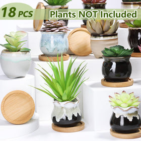 Remerry ceramic succulent pot close-up showcasing vibrant glaze and quality craftsmanship