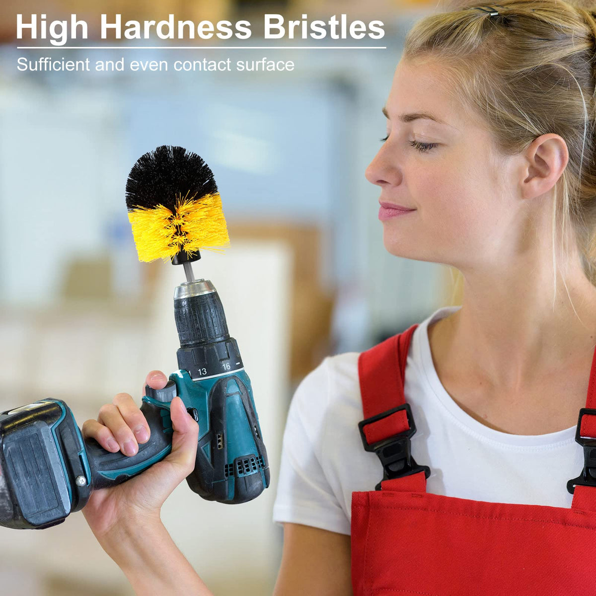 Remerry drill brush supports auto detailing for car surfaces.