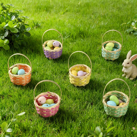 Remerry small bamboo basket for DIY decor and light storage ideas.