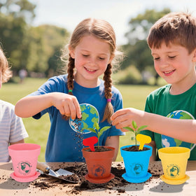 Remerry 8 cm seedling pots fit small plants with easy labeling.